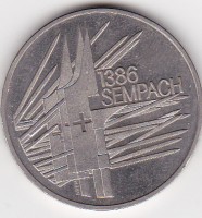   5 Franken 1986 " Schlacht bei Sempach"